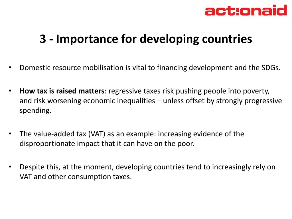 3 importance for developing countries