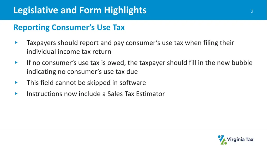 legislative and form highlights 1