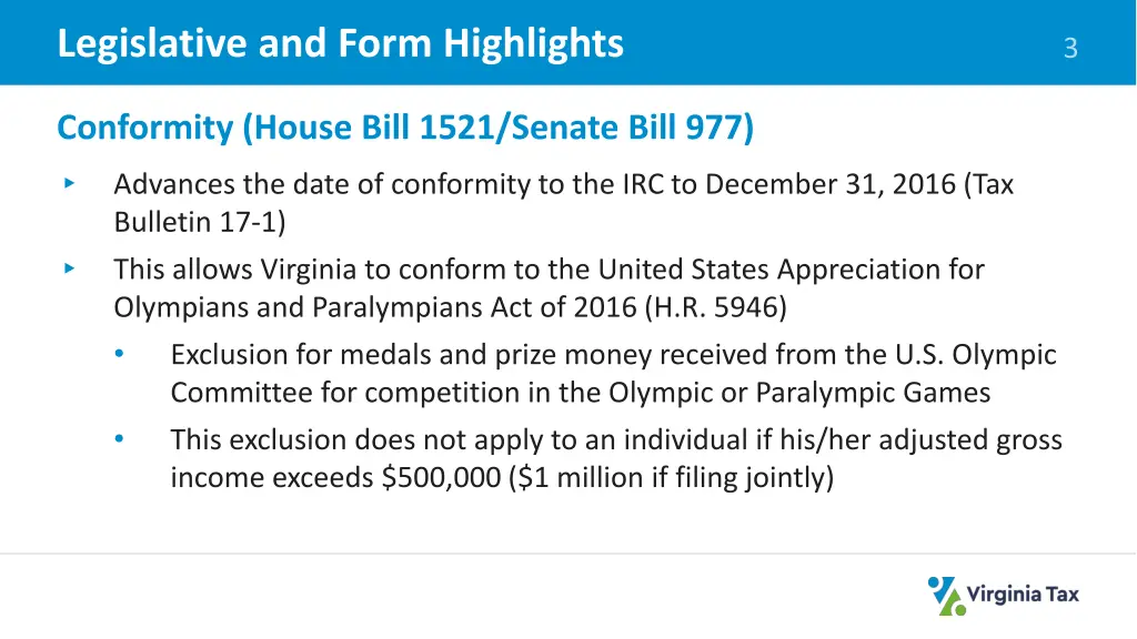 legislative and form highlights 2