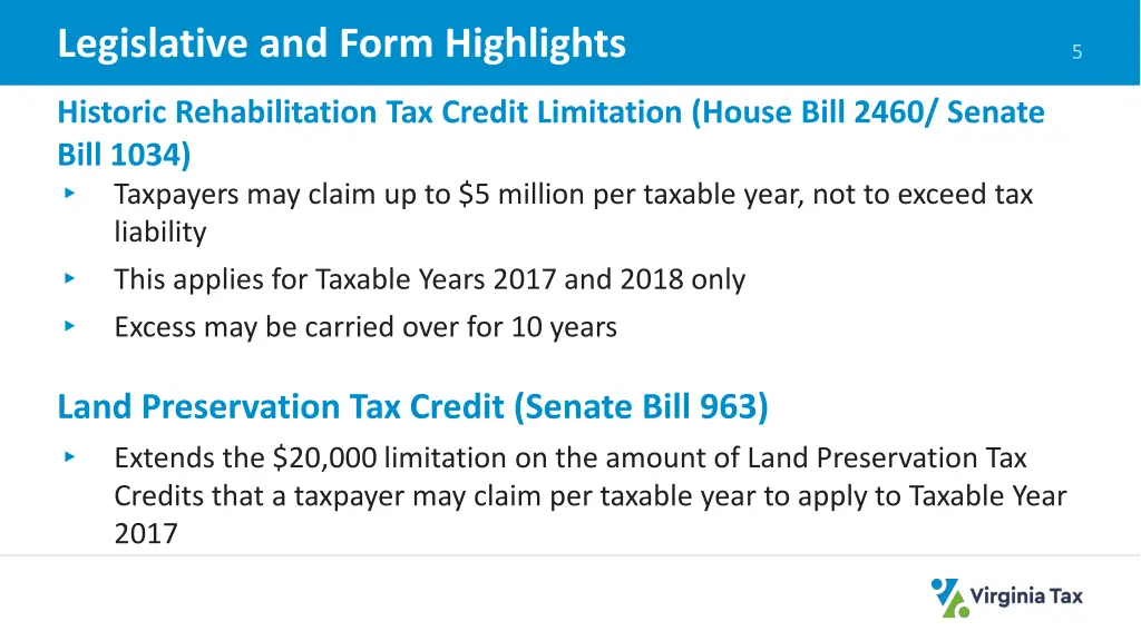 legislative and form highlights 3