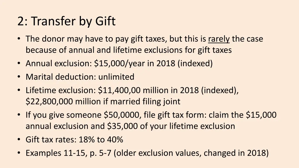 2 transfer by gift the donor may have to pay gift