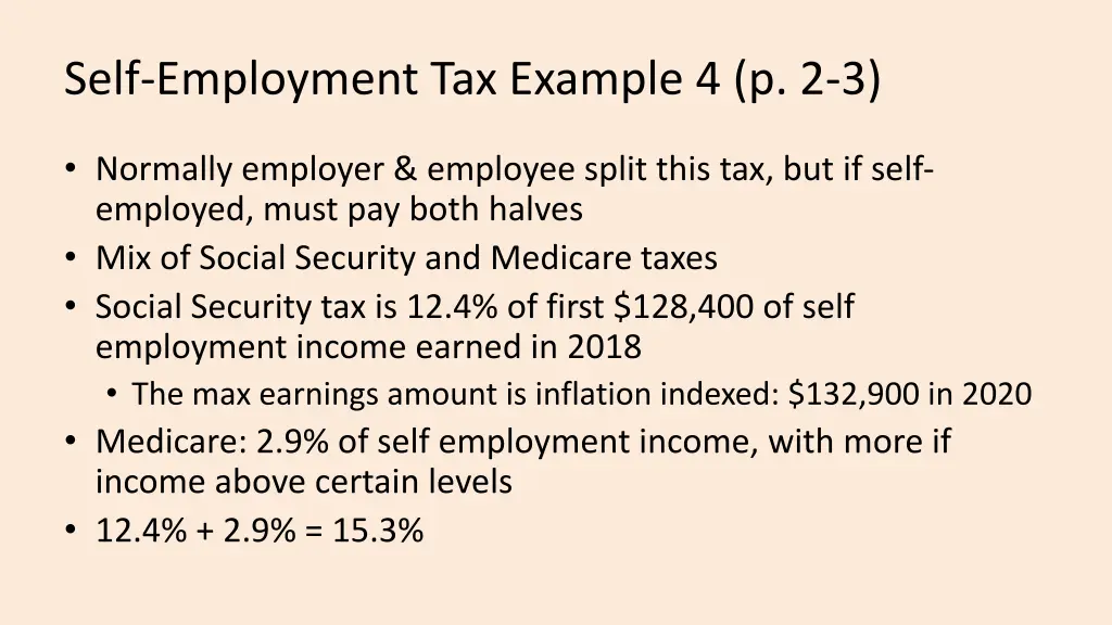 self employment tax example 4 p 2 3