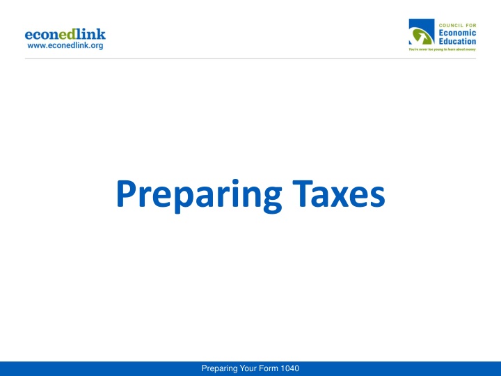 preparing taxes