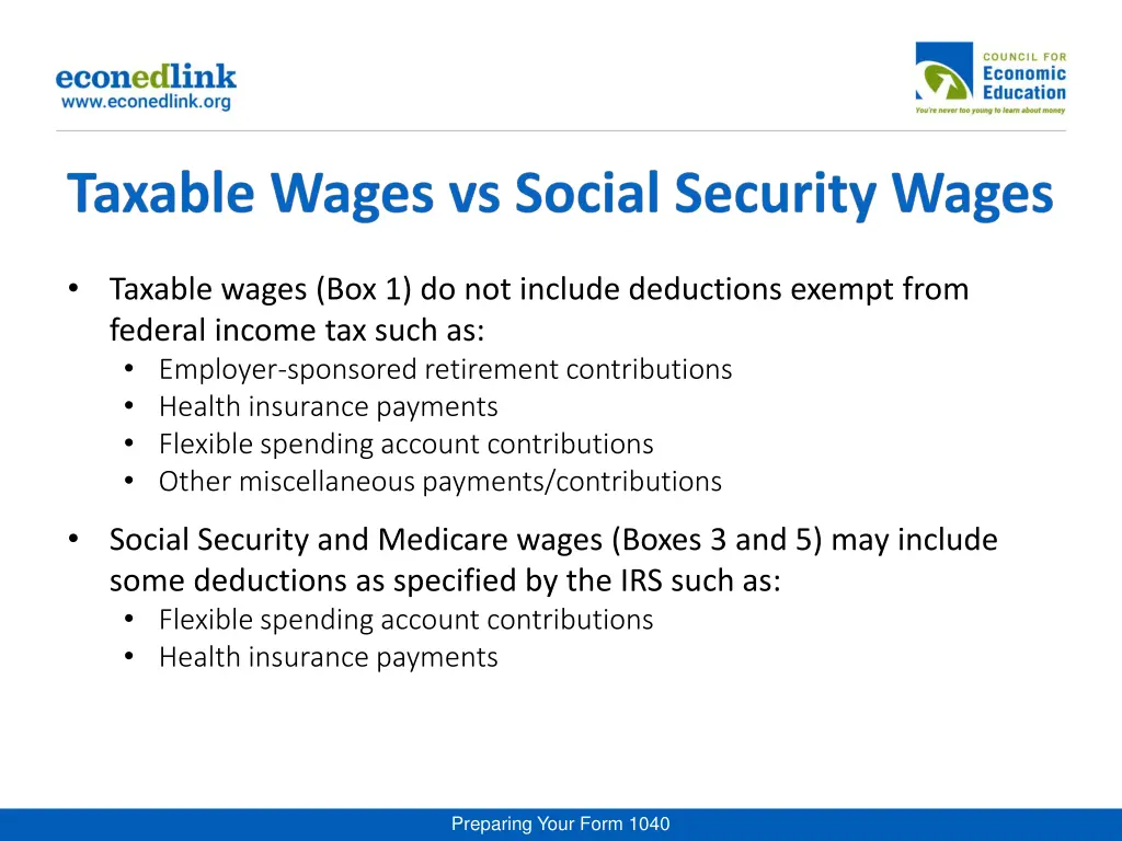 taxable wages box 1 do not include deductions