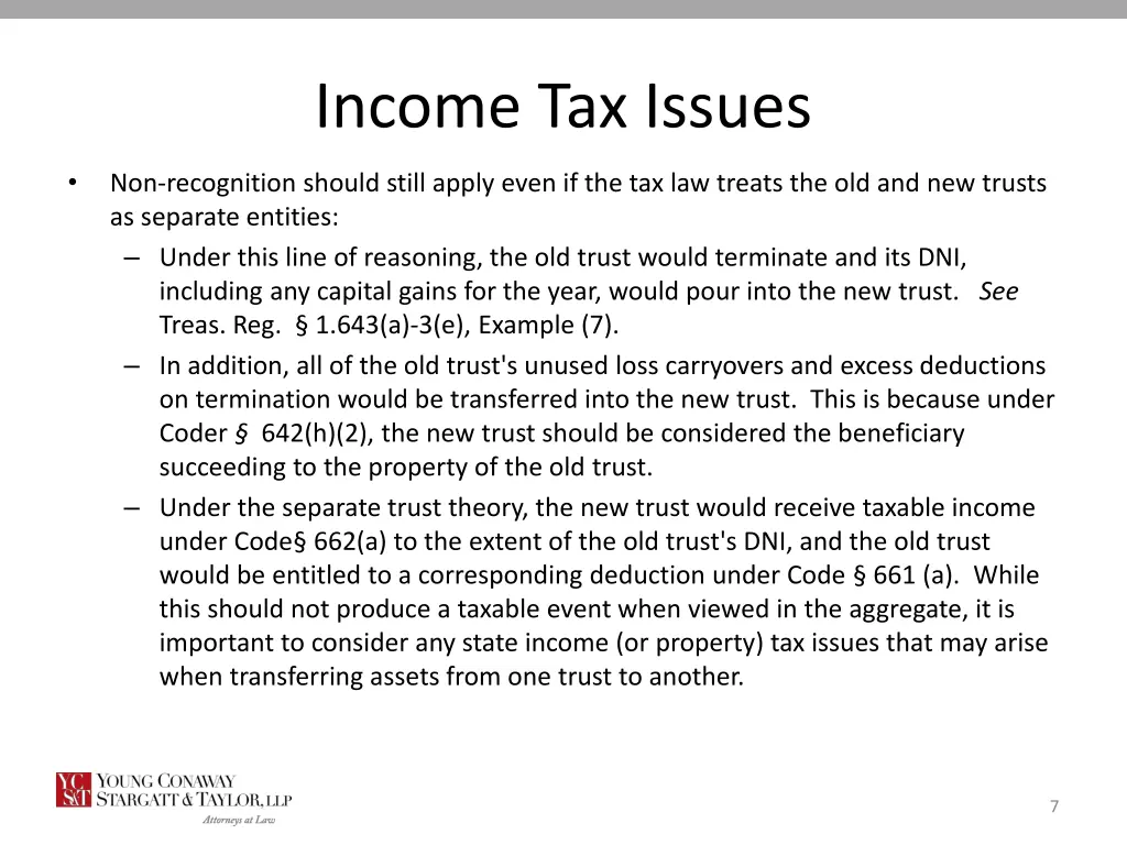 income tax issues 1