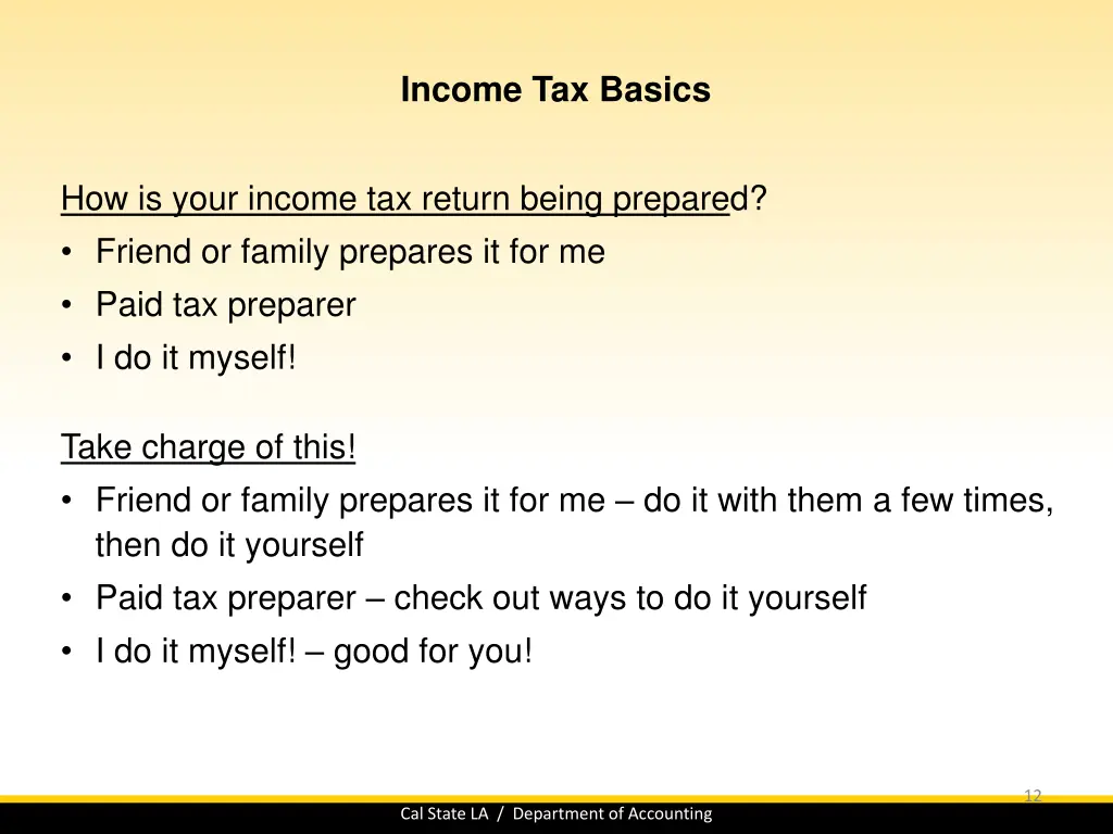 income tax basics 11