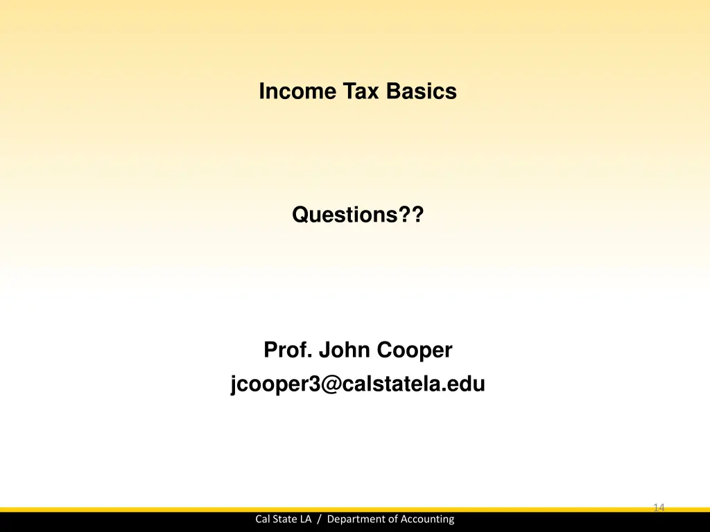 income tax basics 13