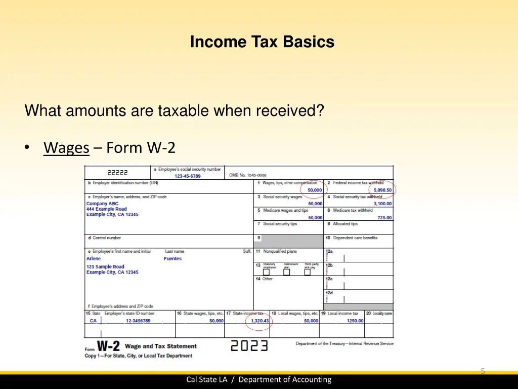 income tax basics 4