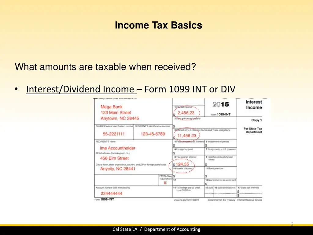 income tax basics 5