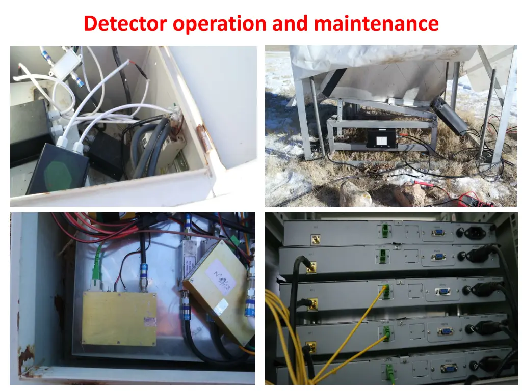 detector operation and maintenance