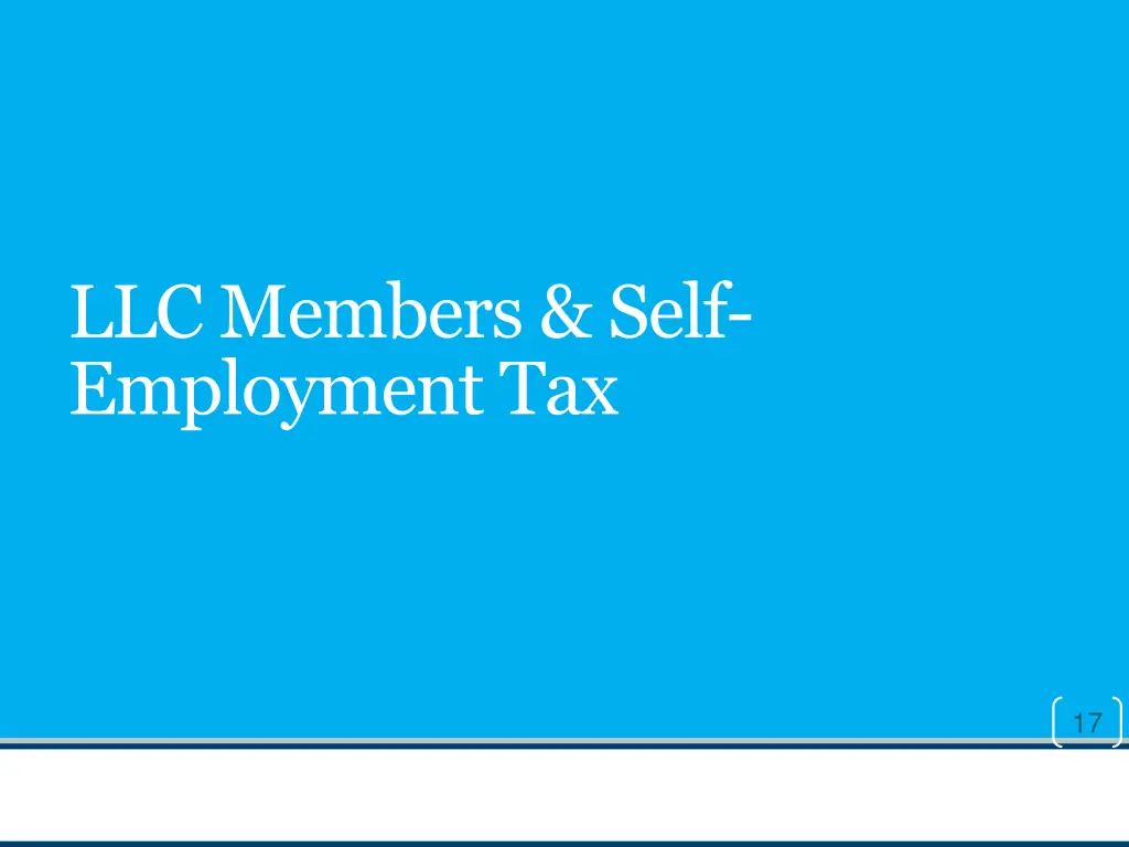 llc members self employment tax