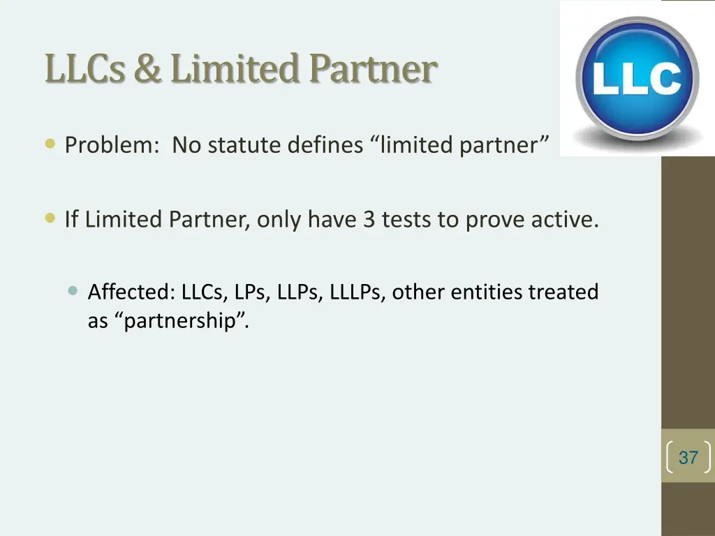 llcs limited partner 1