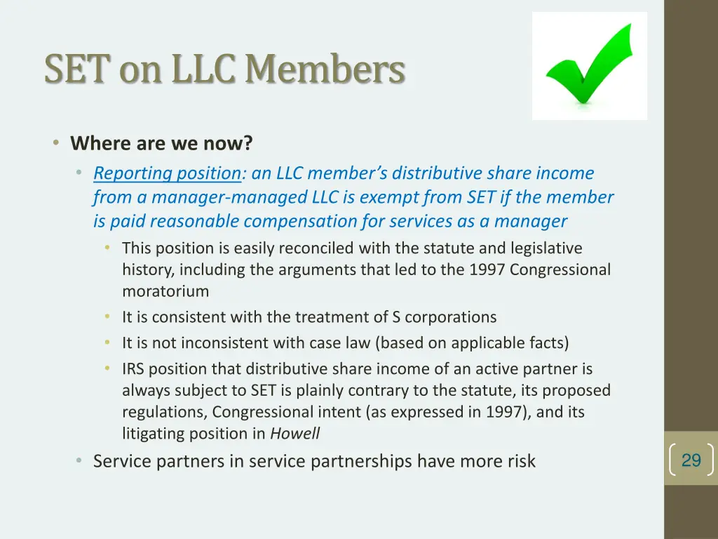 set on llc members 11