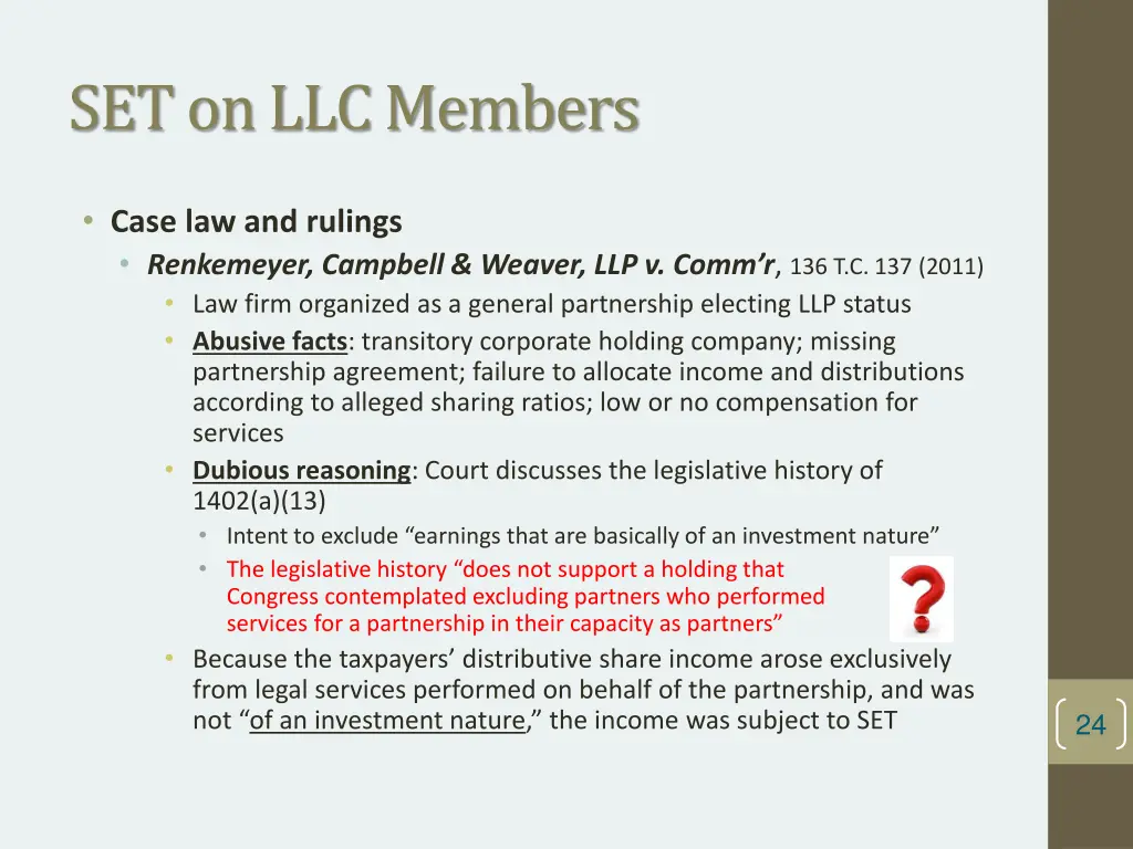 set on llc members 6