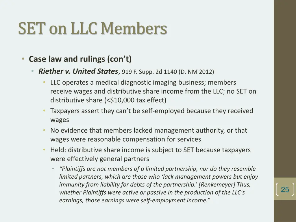 set on llc members 7