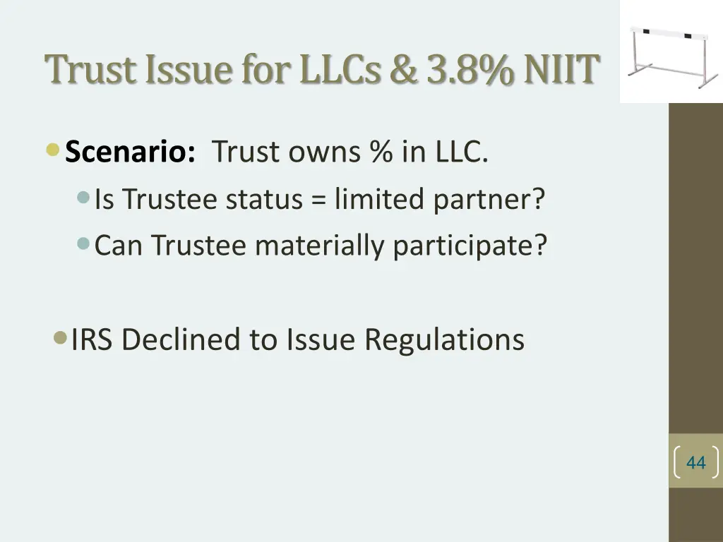 trust issue for llcs 3 8 niit