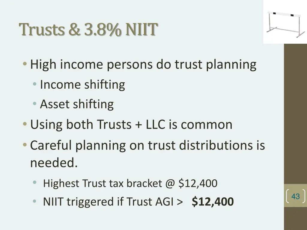 trusts 3 8 niit