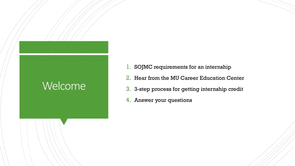 1 sojmc requirements for an internship