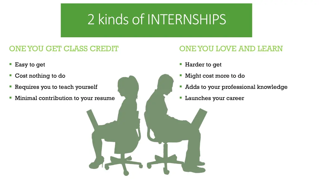 2 kinds of internships