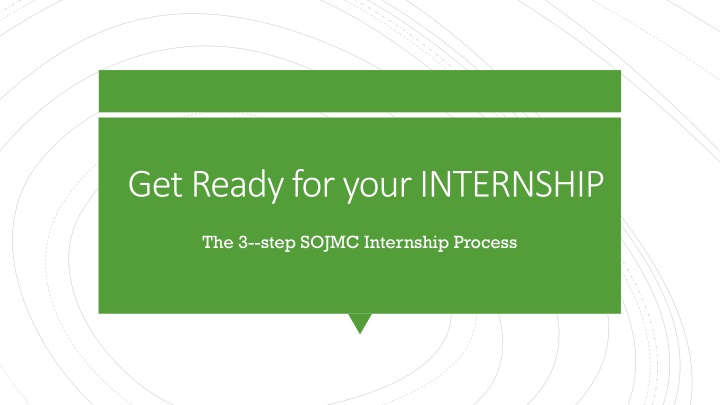 get ready for your internship