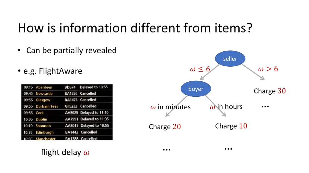 how is information different from items