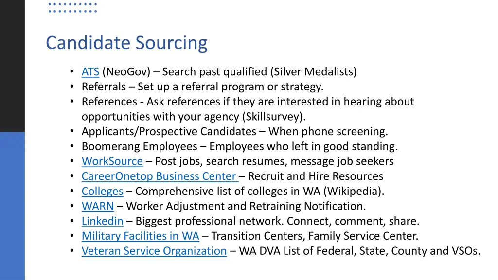 candidate sourcing