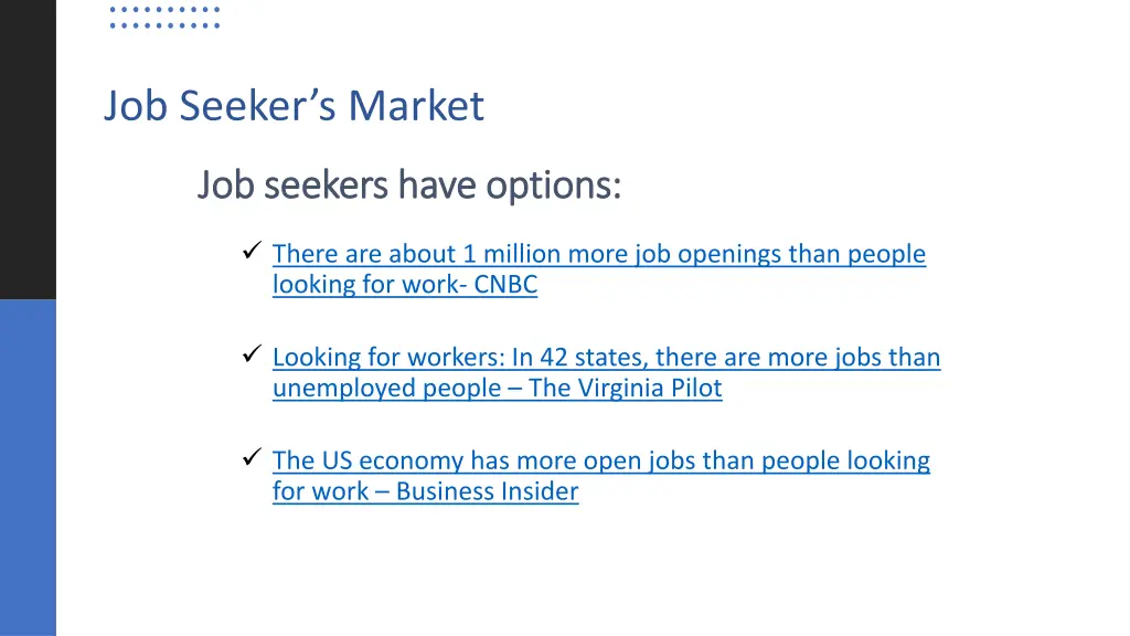 job seeker s market