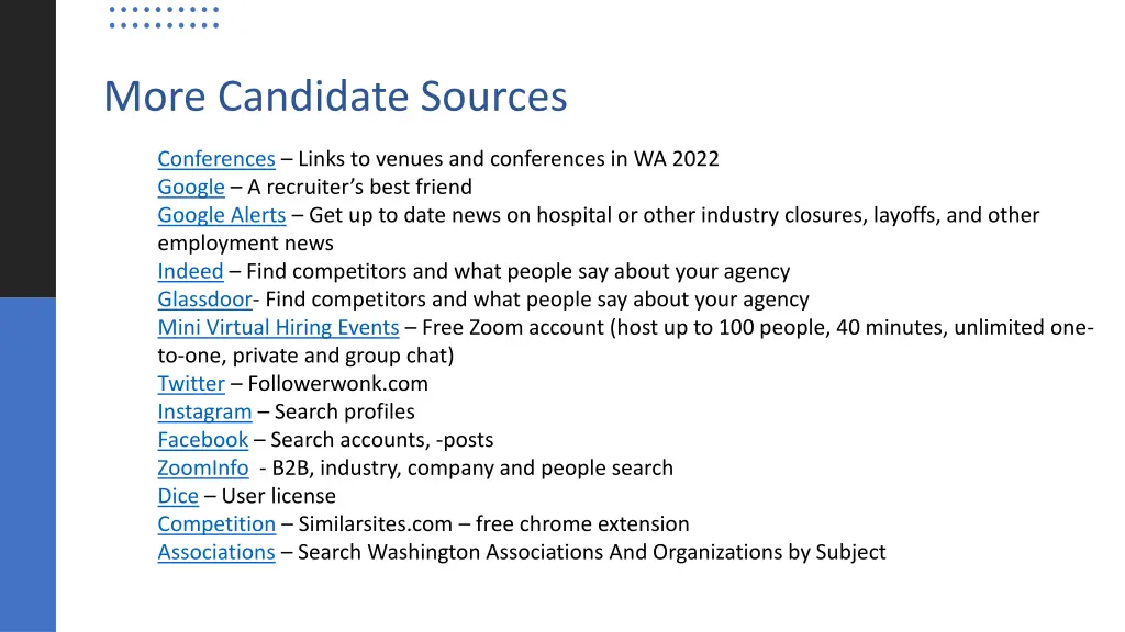 more candidate sources