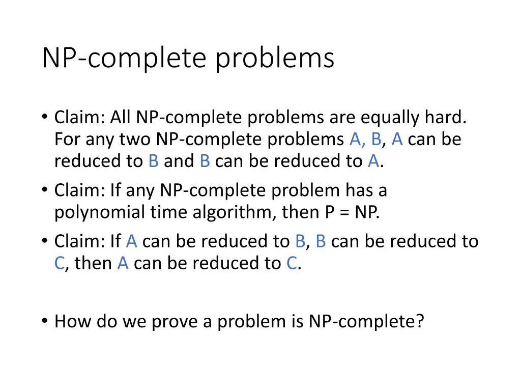 np complete problems