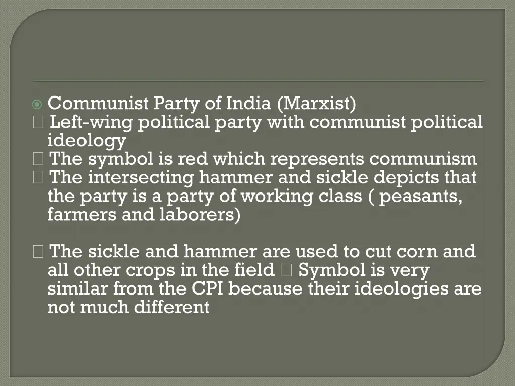 communist party of india marxist left wing