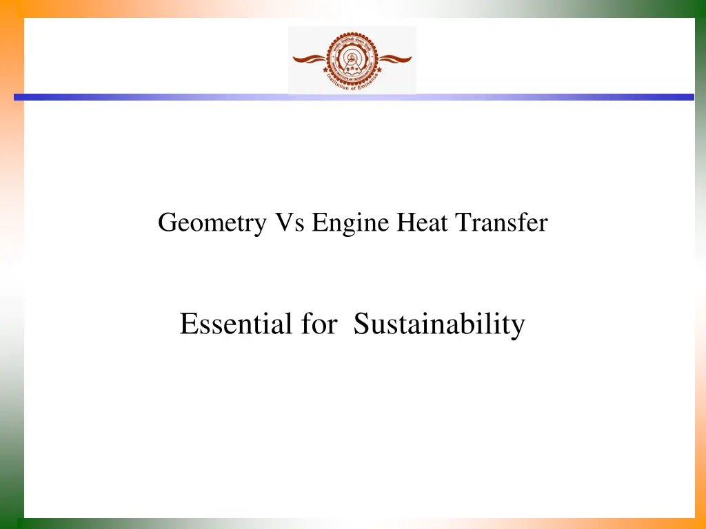 geometry vs engine heat transfer