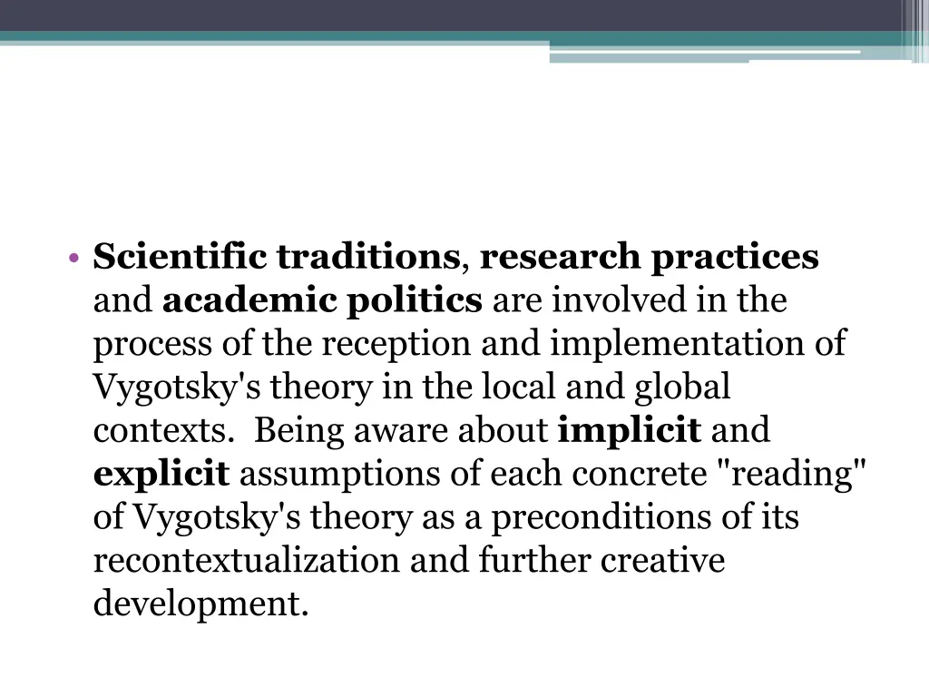 scientific traditions research practices