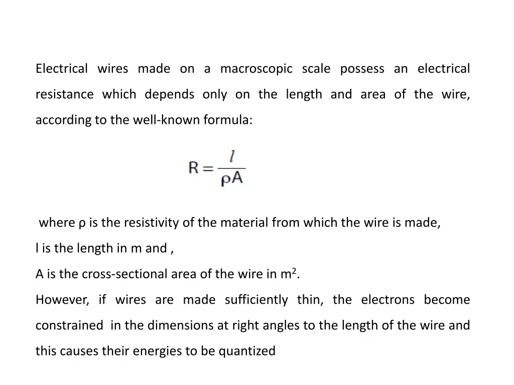 electrical wires made on a macroscopic scale