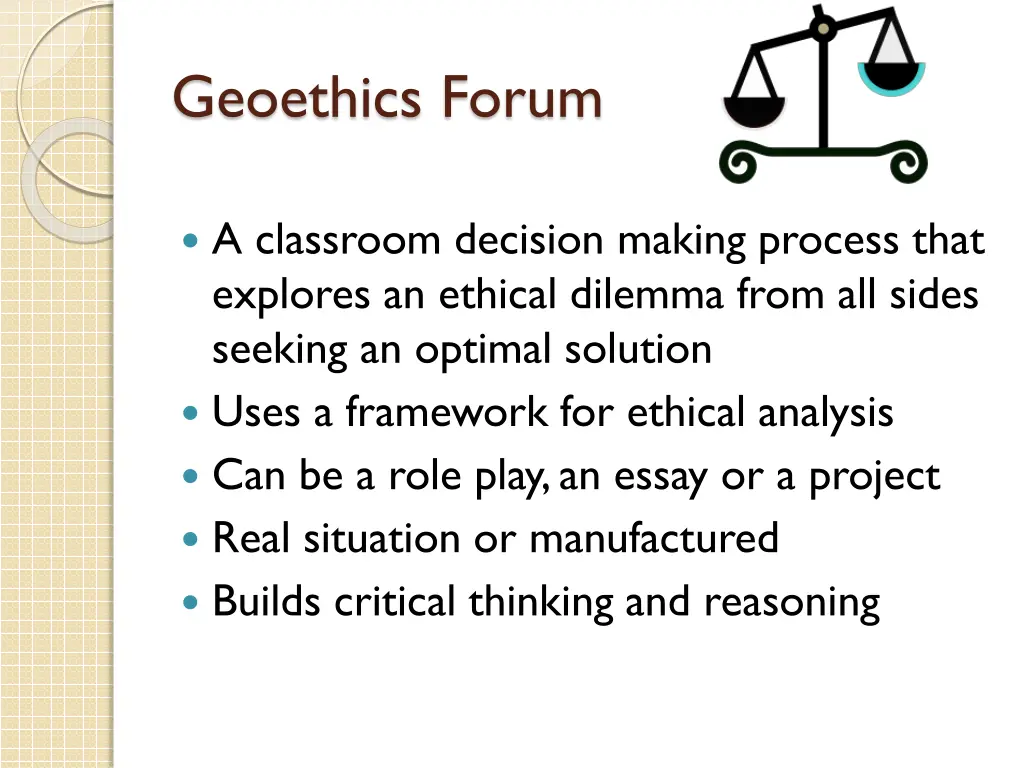 geoethics forum 1