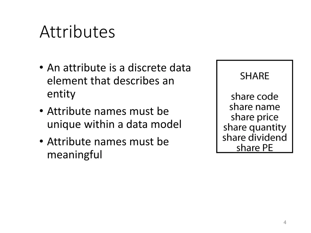 attributes