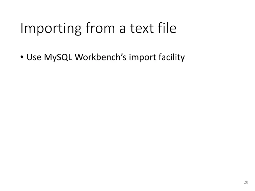 importing from a text file