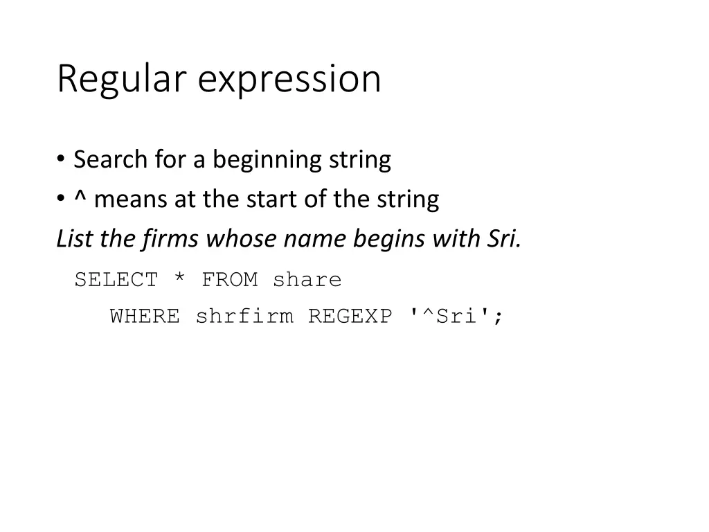 regular expression 3