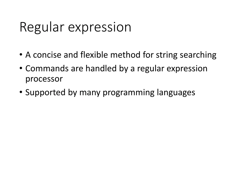 regular expression