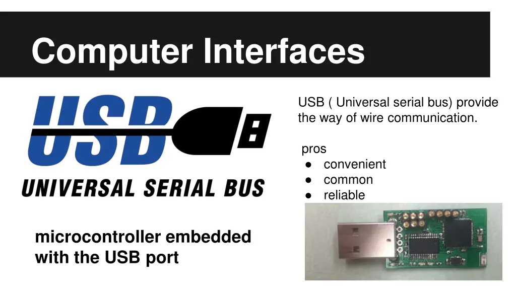 computer interfaces