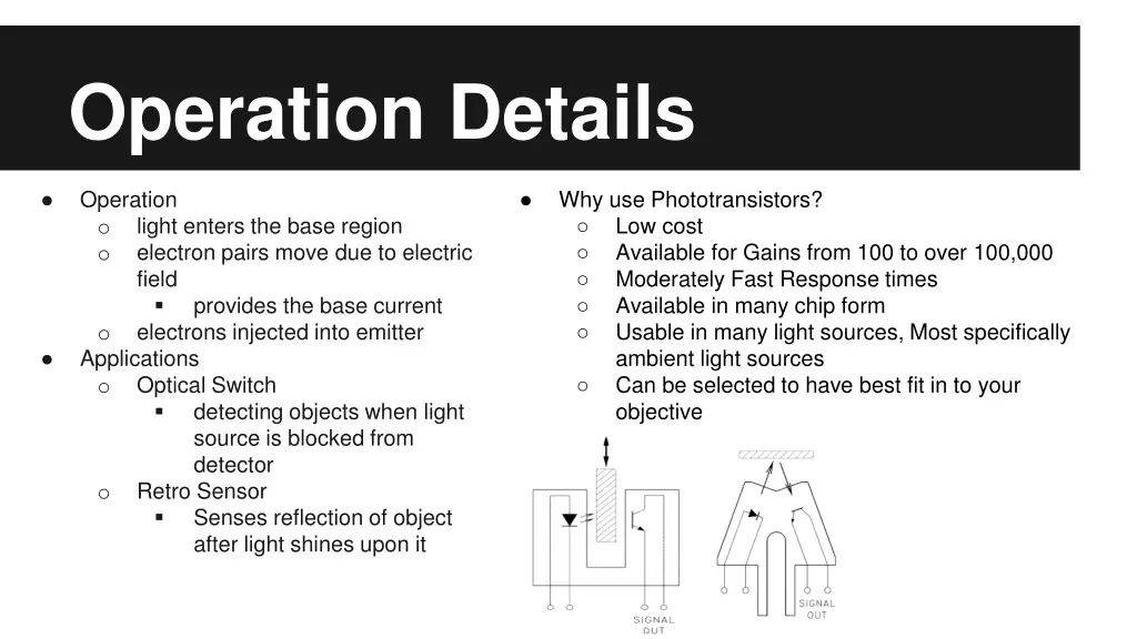 operation details