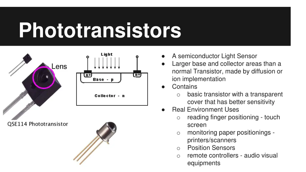 phototransistors