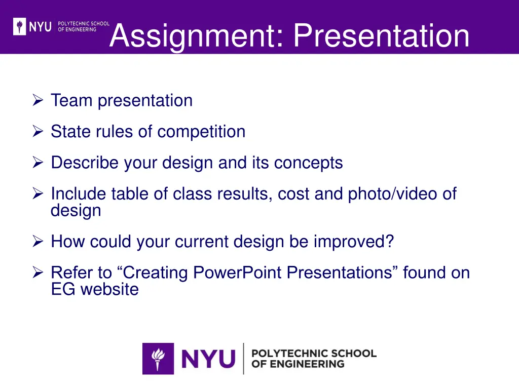 assignment presentation