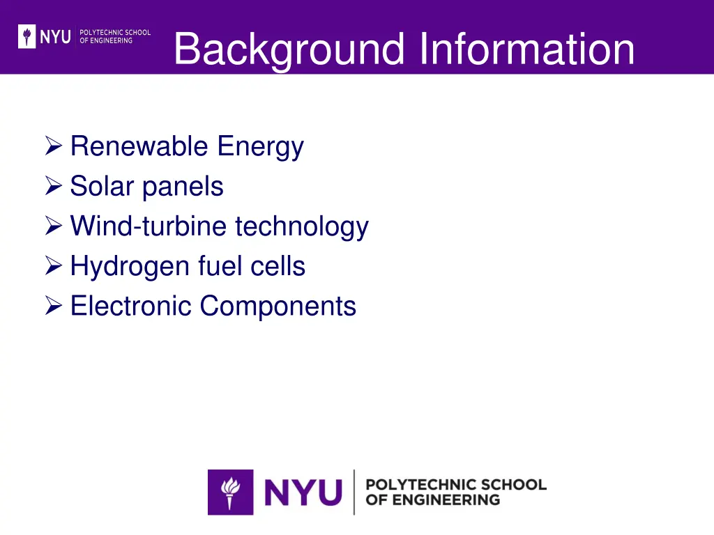 background information