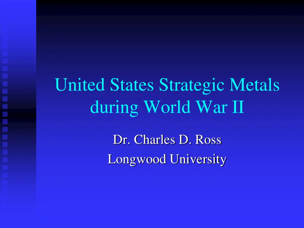 united states strategic metals during world war ii