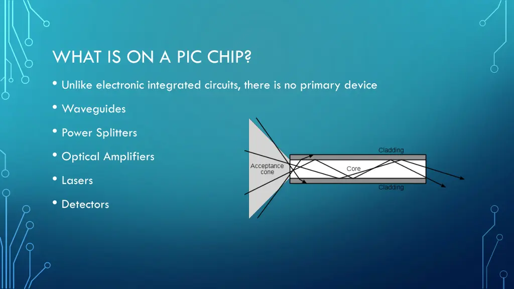 what is on a pic chip unlike electronic