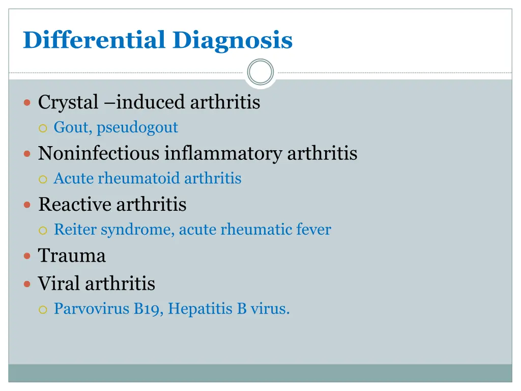 differential diagnosis 1