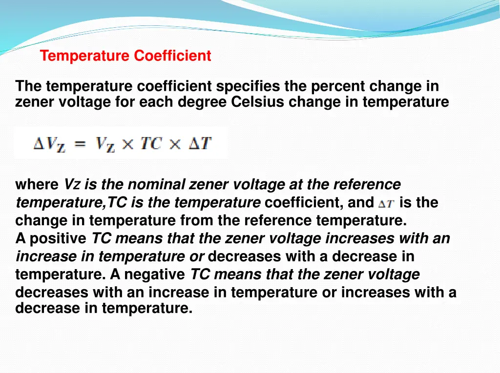 temperature coefficient