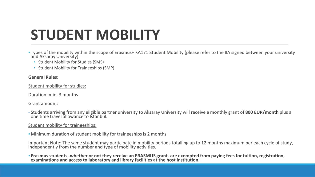 student mobility