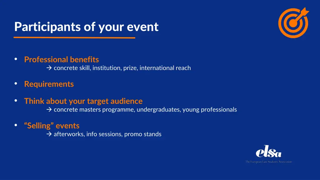 participants of your event