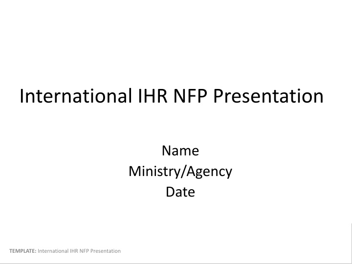 international ihr nfp presentation